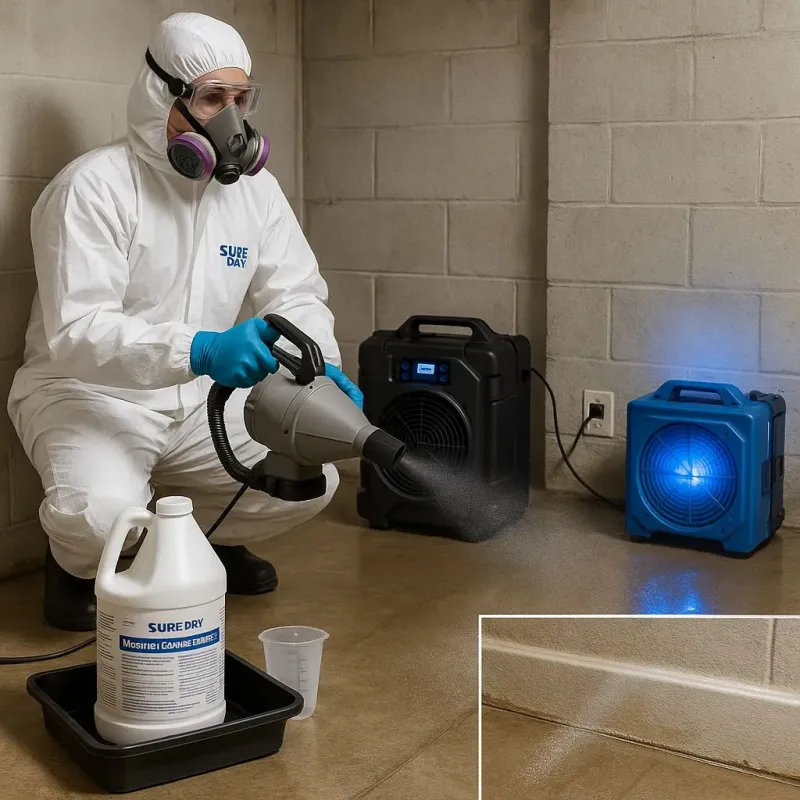 Sanitization and Odor Removal process in Sparta, NJ